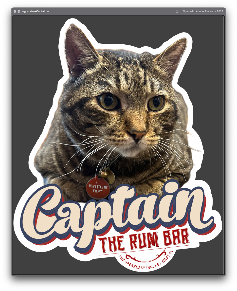 Captain Rum Bar Sticker